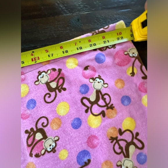 Soft Flannel Pink Monkey Panama bottoms - Picture 5 of 7